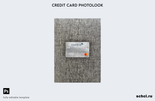 цифровая загрузка Швейцария Credit Suisse Bank Mastercard фотоизображение передн